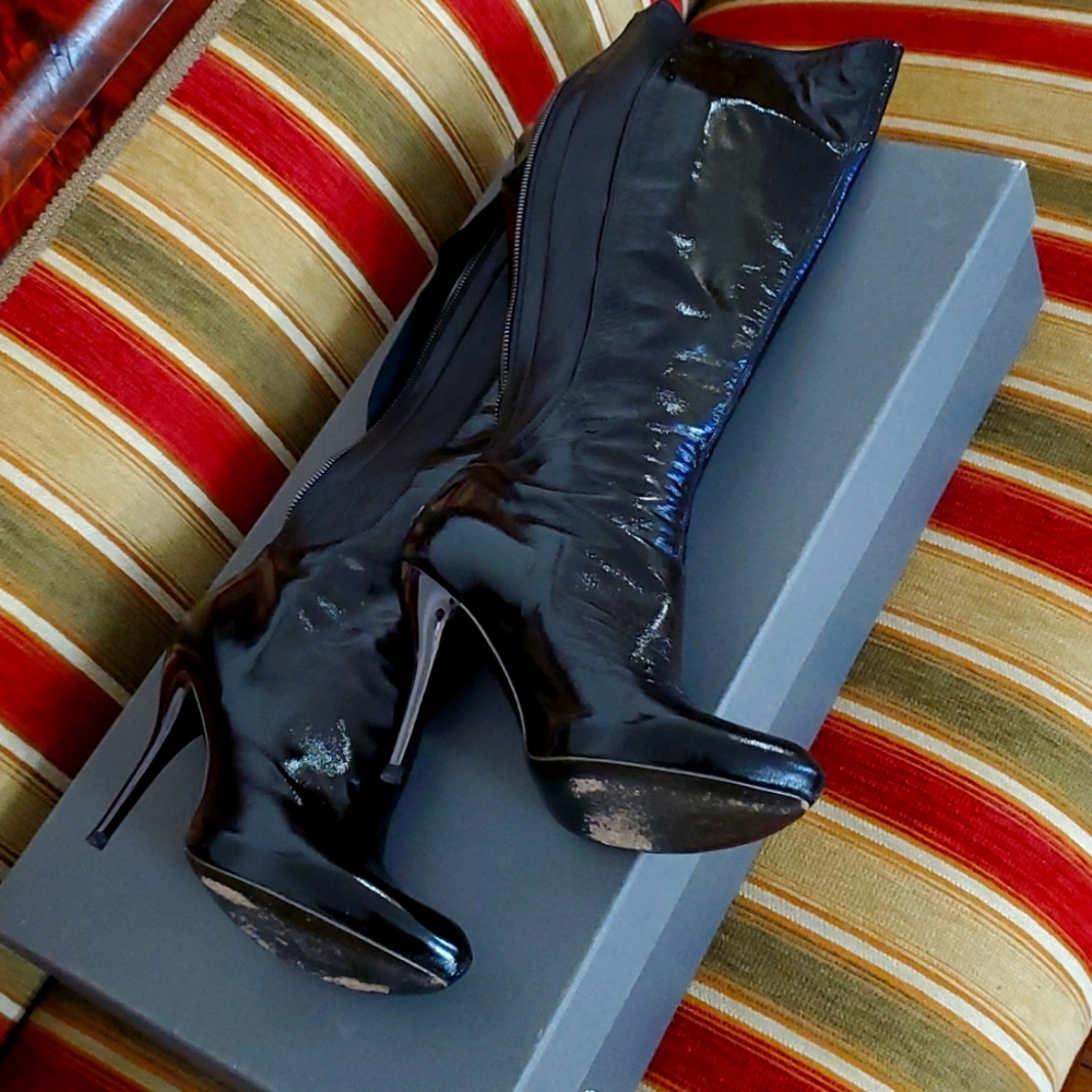 Patent Leather Alexander McQueen Dominatrix Boots